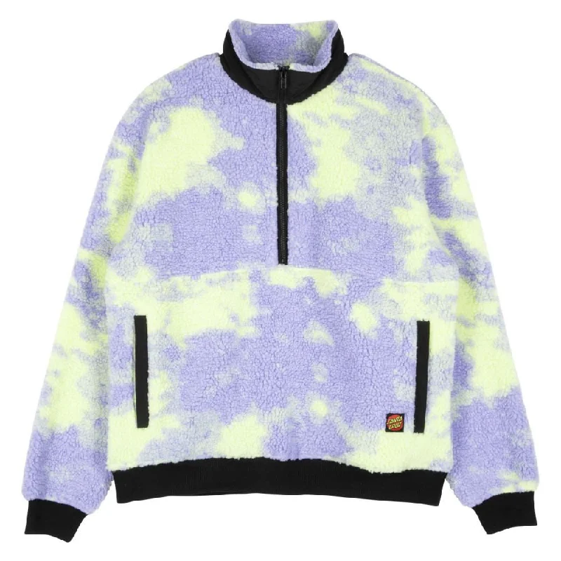 Santa Cruz Womens Jacket Astra Sherpa Fleece - Purple / Yellow Tie Dye Striped Jacket Polka Dot Jacket Floral Jacket Santa Cruz Womens Jacket Astra Sherpa Fleece - Purple / Yellow Tie Dye Striped Jacket Polka Dot Jacket Floral Jacket