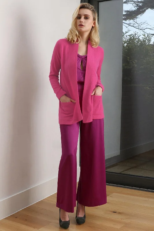 Women's Edge to Edge Cashmere Cardigan Oversized Loose Flowy