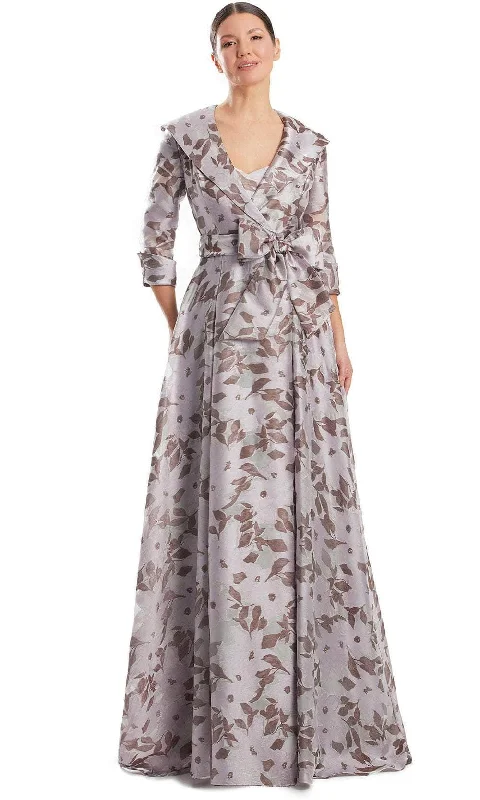 Alexander by Daymor 1963S24 - Sleeveless With Jacket Ballgown Appliqued Jacket Beaded Jacket Sequined Jacket