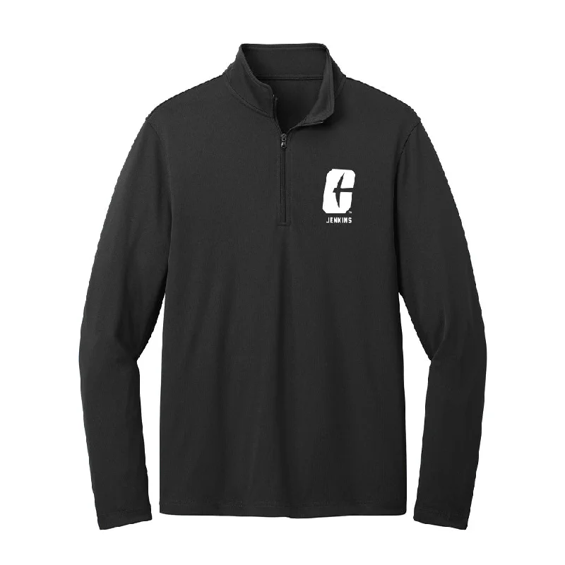 UNC Charlotte - NCAA Women's Track & Field : Jaden Jenkins - Lightweight Quarter Zip Jacket Trench Coat Raincoat Waterproof Jacket UNC Charlotte - NCAA Women's Track & Field : Jaden Jenkins - Lightweight Quarter Zip Jacket Trench Coat Raincoat Waterproof Jacket