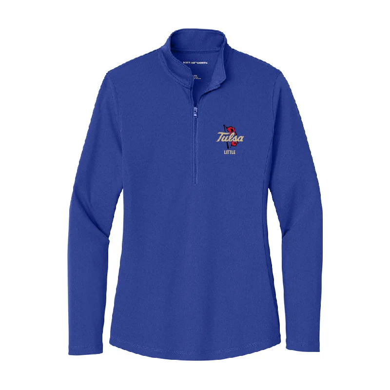 Tulsa - NCAA Women's Track & Field : Anaya Little - Women's Lightweight Quarter Zip Jacket V-Neck Jacket Boat Neck Jacket Square Neck Jacket Tulsa - NCAA Women's Track & Field : Anaya Little - Women's Lightweight Quarter Zip Jacket V-Neck Jacket Boat Neck Jacket Square Neck Jacket