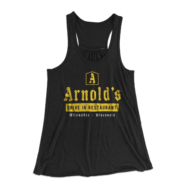Arnold's Drive In Women's Flowey Tank Top gold tank top