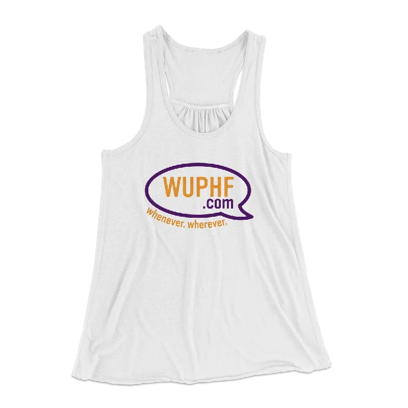 WUPHF.com Women's Flowey Tank Top mesh tank top