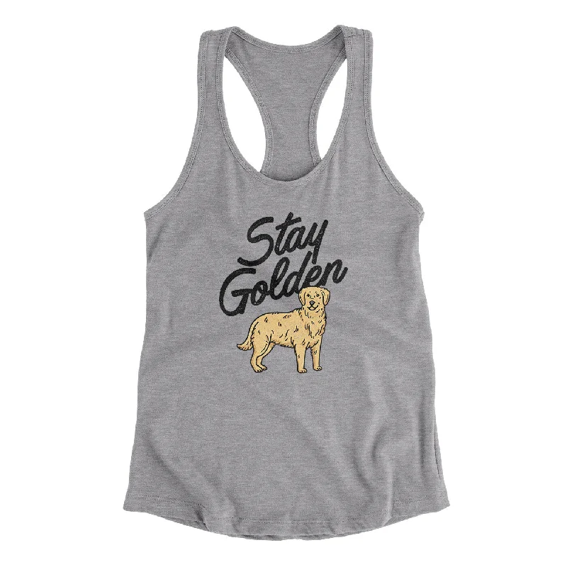 Stay Golden Women's Racerback Tank sexy tank top