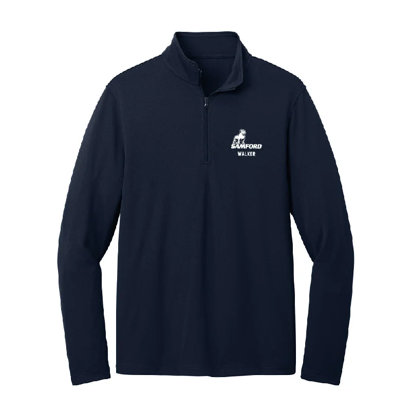 Samford - NCAA Women's Track & Field : Rashni Walker - Lightweight Quarter Zip Jacket Collared Jacket Crew Neck Jacket Turtle Neck Jacket