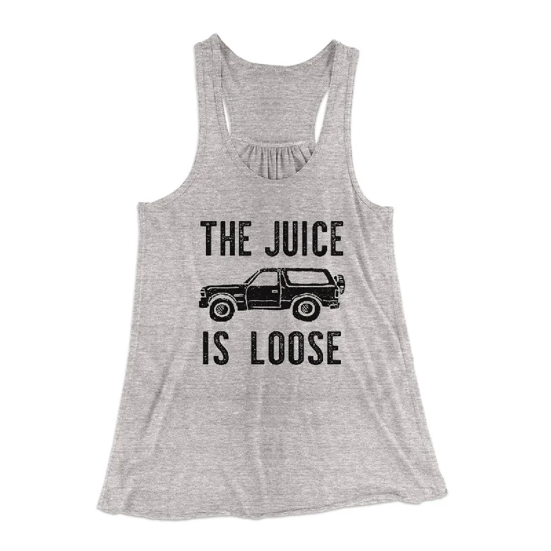 The Juice is Loose Women's Flowey Tank Top lemon yellow tank