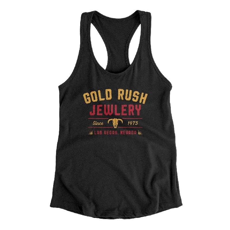 Gold Rush Jewelry Women's Racerback Tank glitter tank top