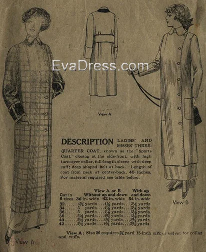 1912 Coat C10-7352 Knit Woven Fleece