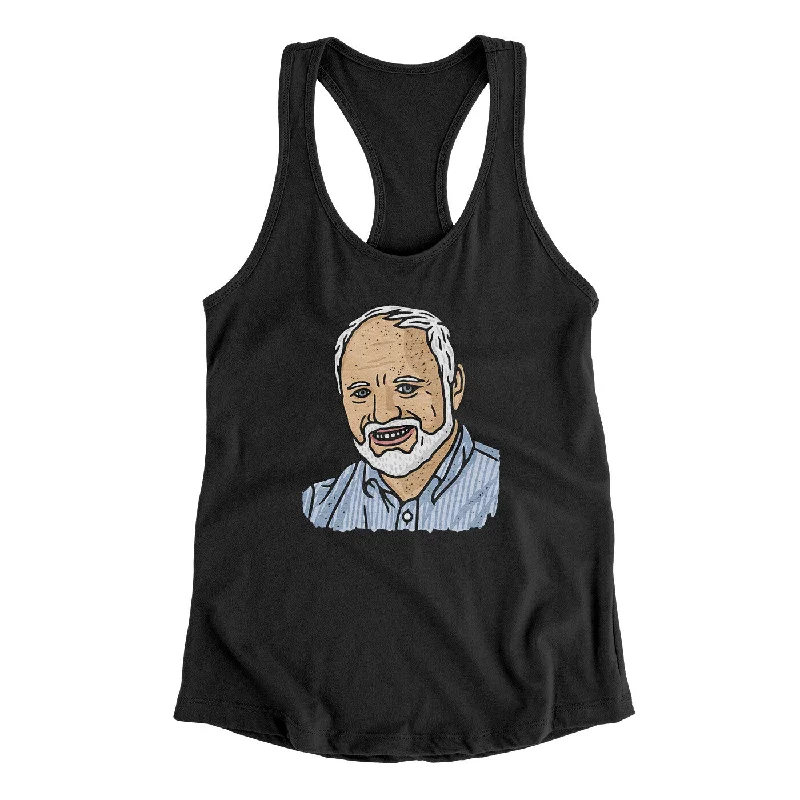 Hide The Pain Harold Funny Women's Racerback Tank mesh tank top
