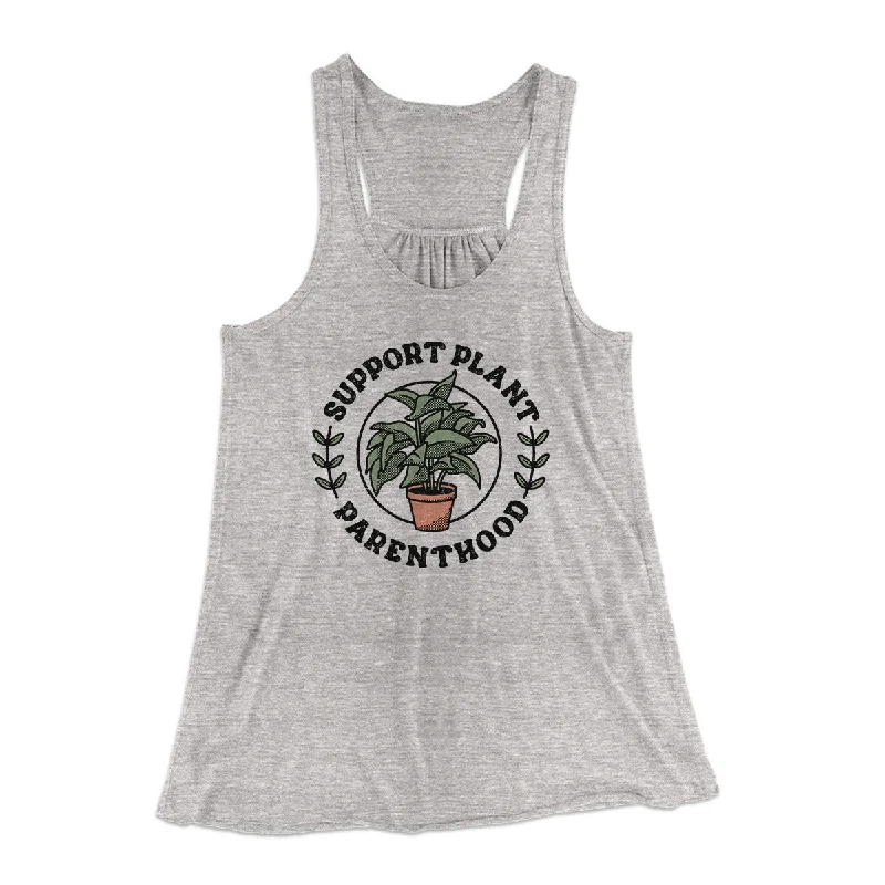 Support Plant Parenthood Women's Flowey Racerback Tank Top lace tank top