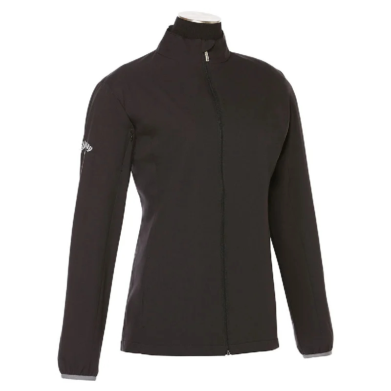 Callaway Women's Black Long Sleeve Full Zip Wind Jacket Trench Coat Raincoat Waterproof Jacket Callaway Women's Black Long Sleeve Full Zip Wind Jacket Trench Coat Raincoat Waterproof Jacket