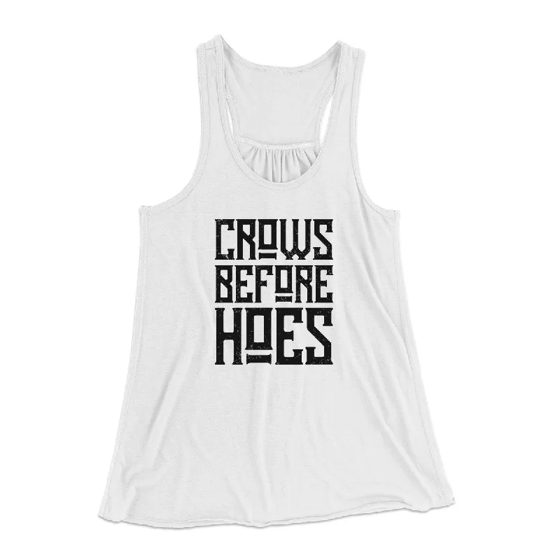 Crows Before Hoes Women's Flowey Tank Top comfortable tank top