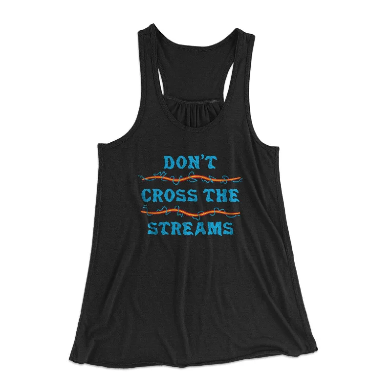Don't Cross Streams Women's Flowey Racerback Tank Top gold tank top