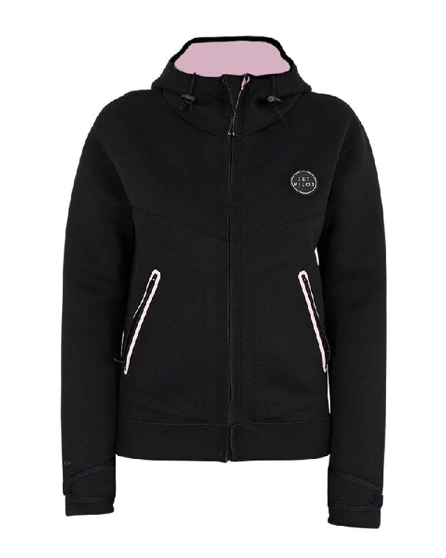 Jetpilot Flight Ladies Hooded Tour Coat Wool Cashmere Tweed