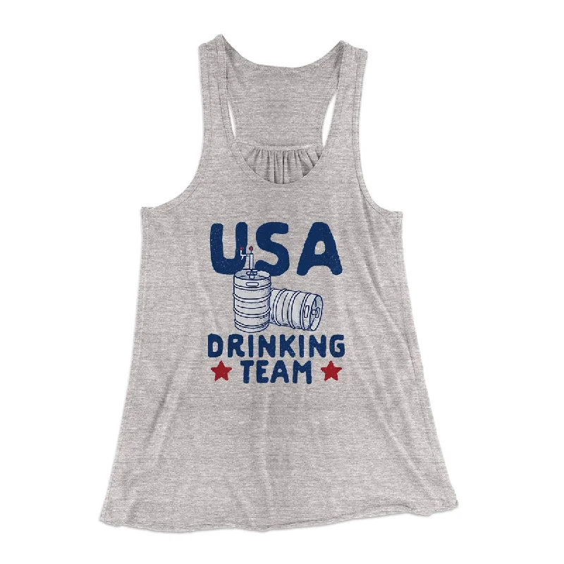 USA Drinking Team Women's Flowey Tank Top workout tank top