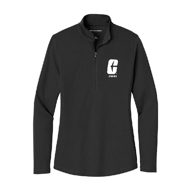 UNC Charlotte - NCAA Women's Track & Field : Jaden Jenkins - Women's Lightweight Quarter Zip Jacket Embroidered Jacket Appliqued Jacket Beaded Jacket UNC Charlotte - NCAA Women's Track & Field : Jaden Jenkins - Women's Lightweight Quarter Zip Jacket Embroidered Jacket Appliqued Jacket Beaded Jacket