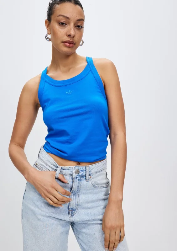 BLUE ADIDAS TANK TOP beige tank top