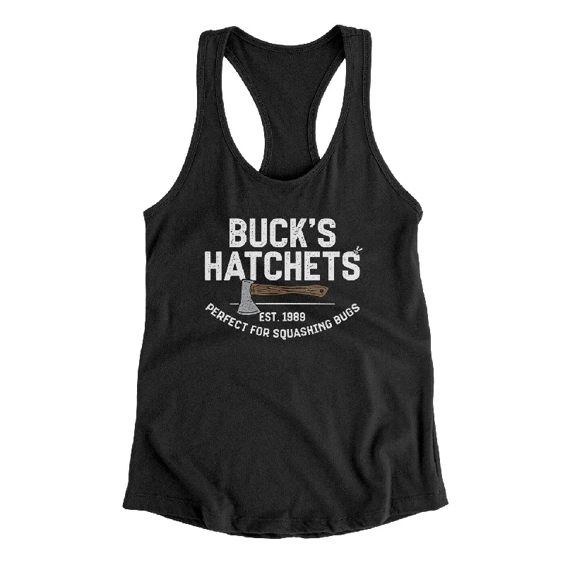 Buck’s Hatchets Women's Racerback Tank fitness tank top