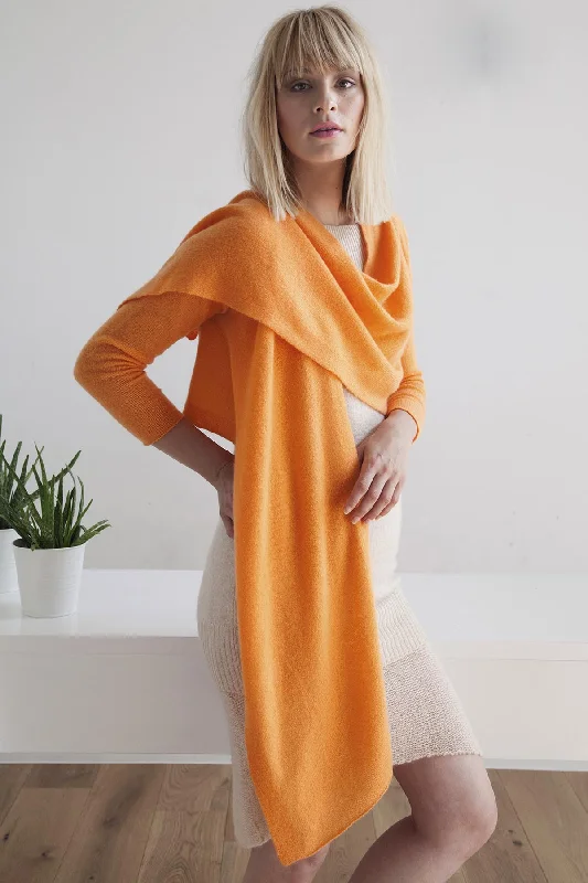 Long front lightweight cashmere wrap cardigan Stylish Fashionable Trendy