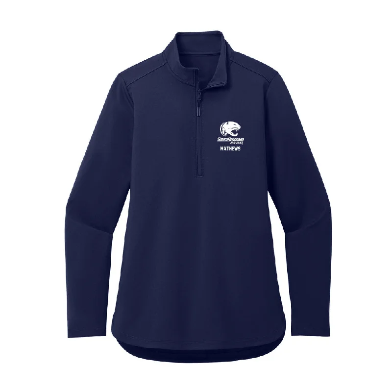 South Alabama - NCAA Women's Track & Field : Morgan Mathews - Women's Premium Quarter Zip Jacket Embroidered Jacket Appliqued Jacket Beaded Jacket