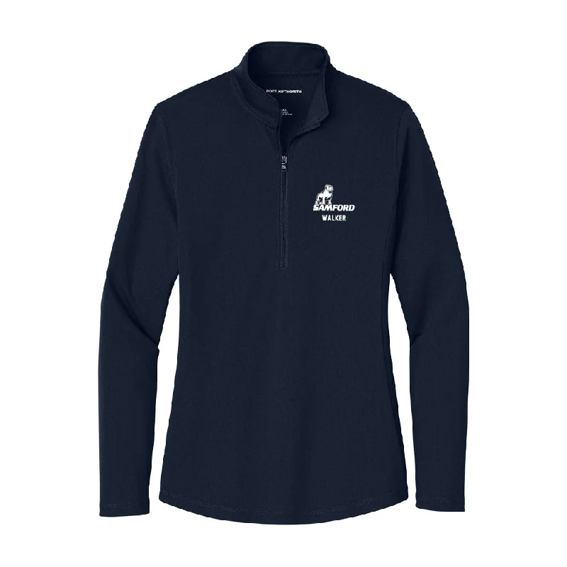 Samford - NCAA Women's Track & Field : Rashni Walker - Women's Lightweight Quarter Zip Jacket One-Shoulder Jacket Off-the-Shoulder Jacket Asymmetrical Jacket