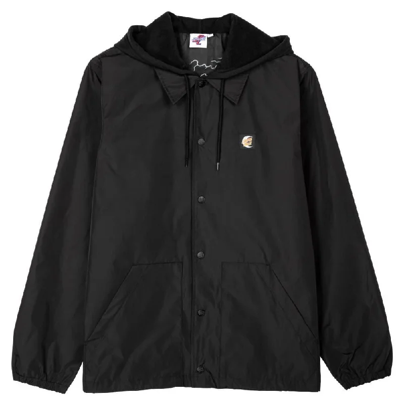 Santa Cruz Jacket Malba Tombstone - Black Print Jacket Jacquard Jacket Patchwork Jacket