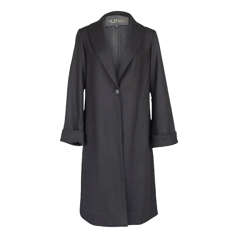 Worsted Flannel Long Trench Coat Sleeveless Short Sleeve Long Sleeve