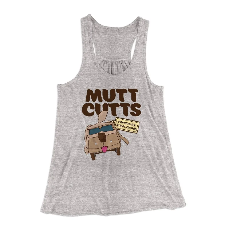 Mutt Cutts Women's Flowey Tank Top cotton tank top