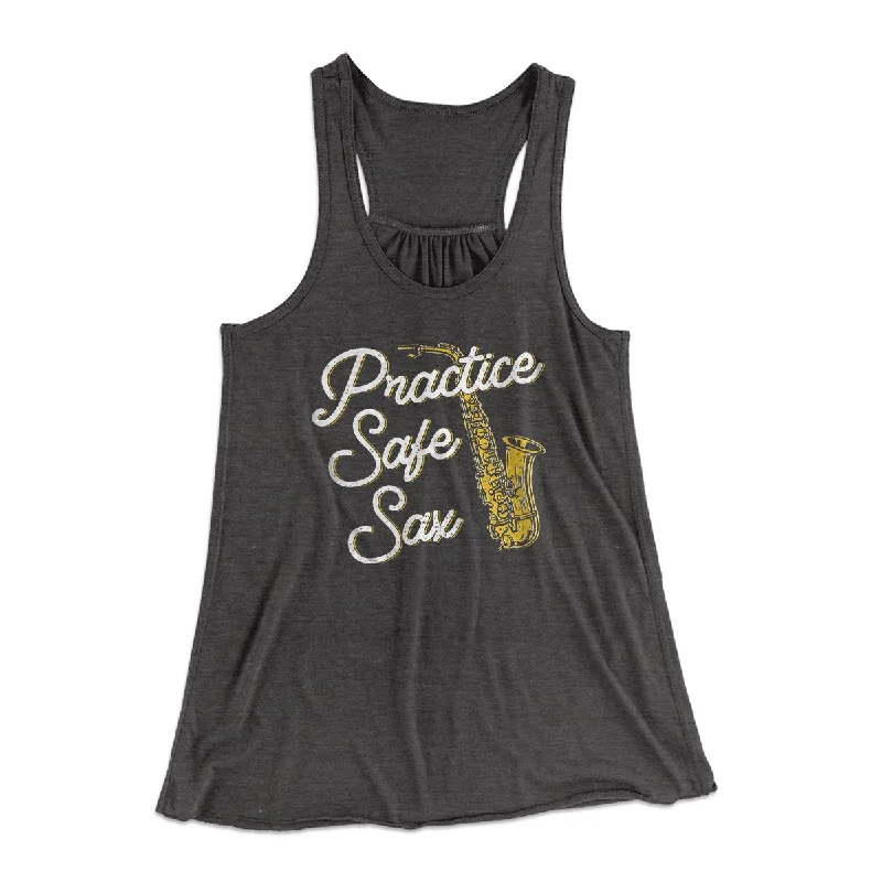 Practice Safe Sax Women's Flowey Tank Top bright tank top