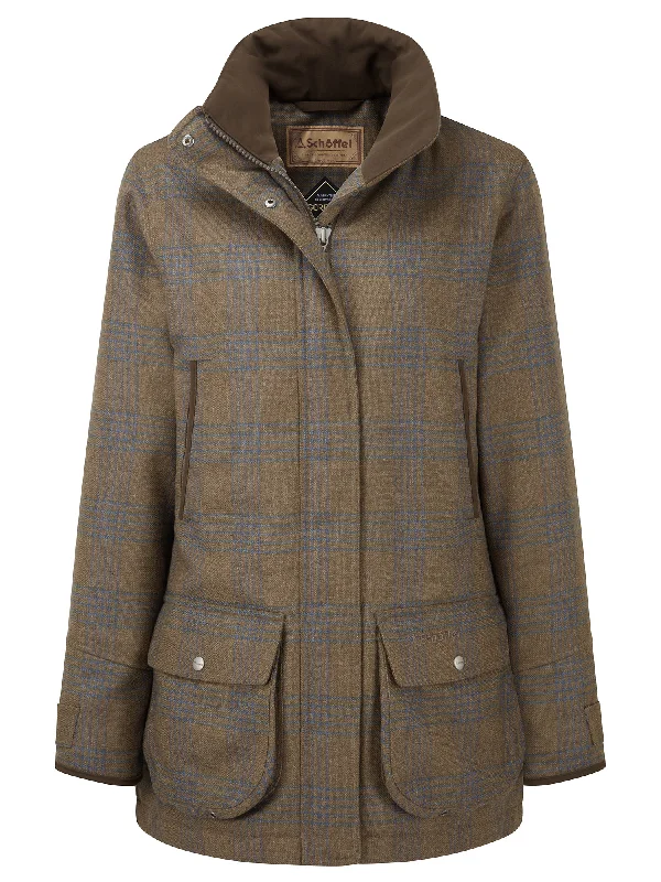 Ptarmigan Tweed Coat - Iona Tweed Appliqued Beaded Sequined
