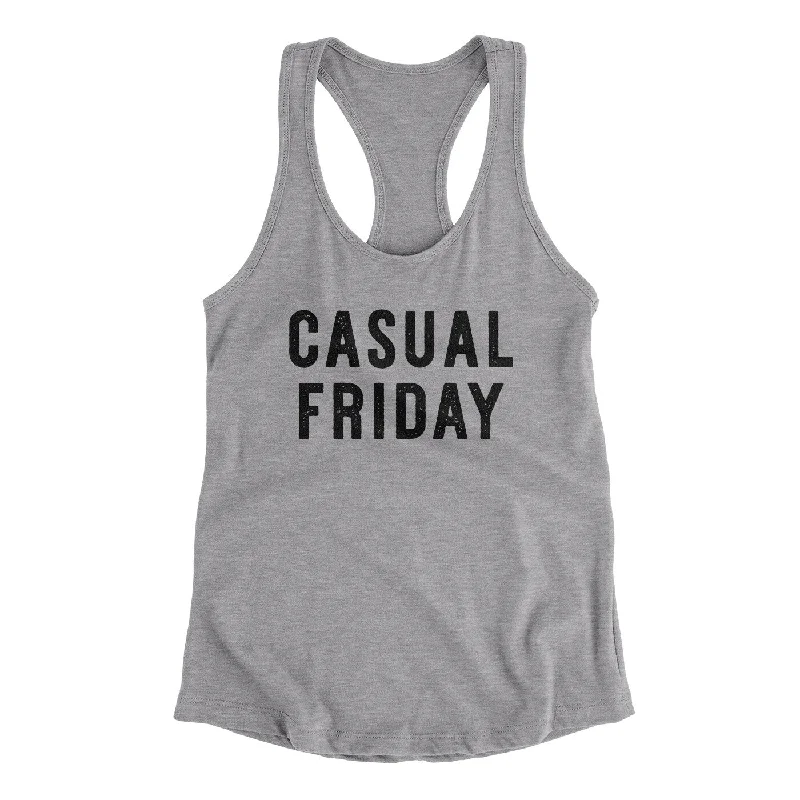 Casual Friday Funny Women's Racerback Tank cotton tank top