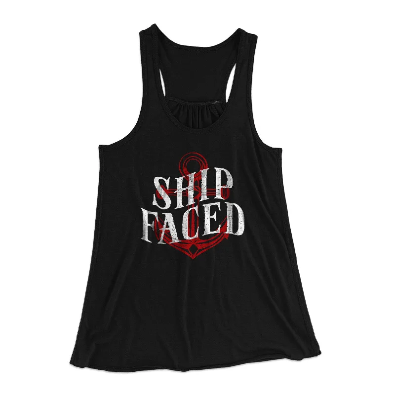 Ship Faced Women's Flowey Racerback Tank Top open back tank