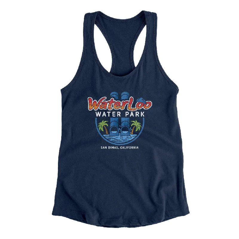 Waterloo Water Park, San Dimas Women's Racerback Tank flexible tank top