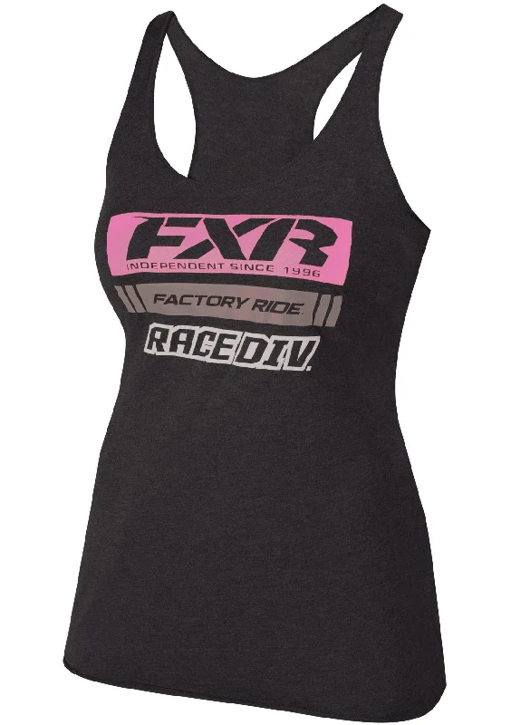 Women's Race Division Tank charcoal tank top