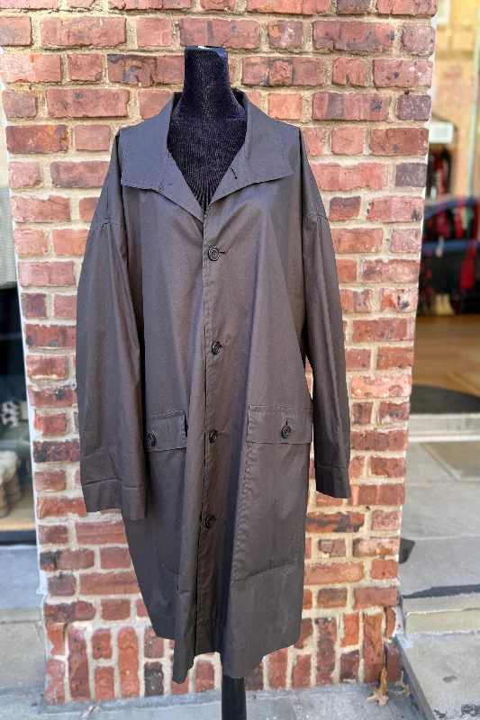 ESKANDAR Trench Coat / XS-US0 Off-the-Shoulder Jacket Double-Breasted Coat Single-Breasted Coat ESKANDAR Trench Coat / XS-US0 Off-the-Shoulder Jacket Double-Breasted Coat Single-Breasted Coat