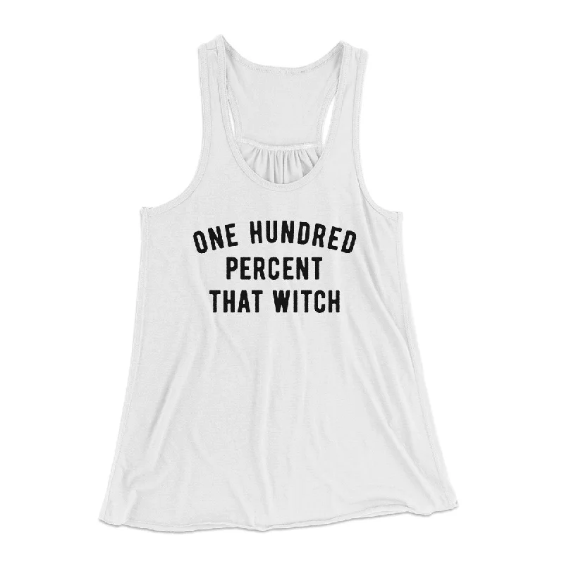 100% That Witch Women's Flowey Tank Top floral tank top