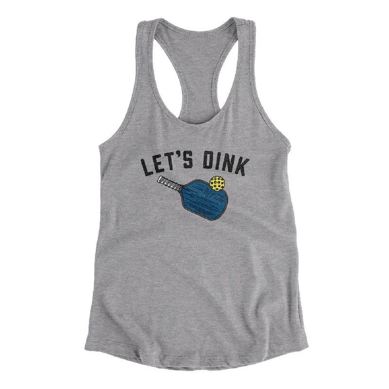 Let’s Dink Women's Racerback Tank flirty tank top