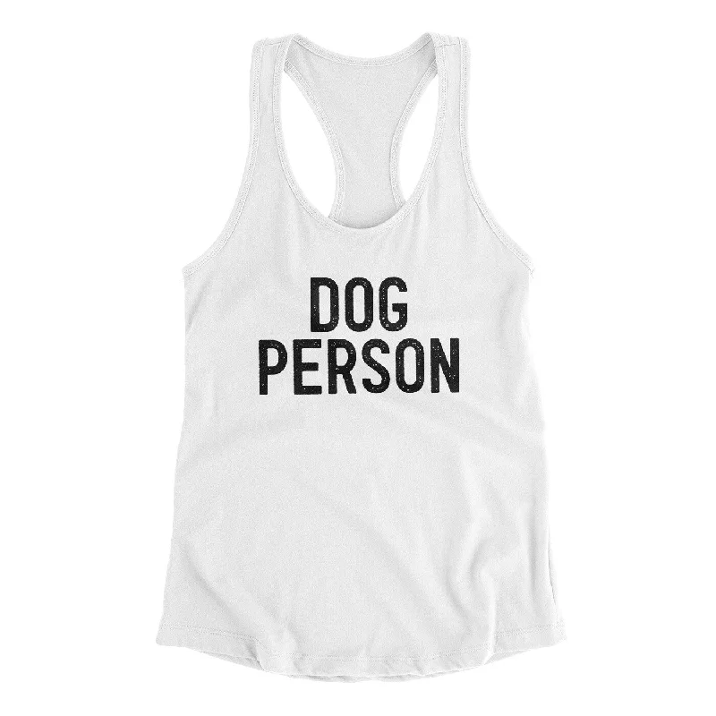Dog Person Women's Racerback Tank lace back tank