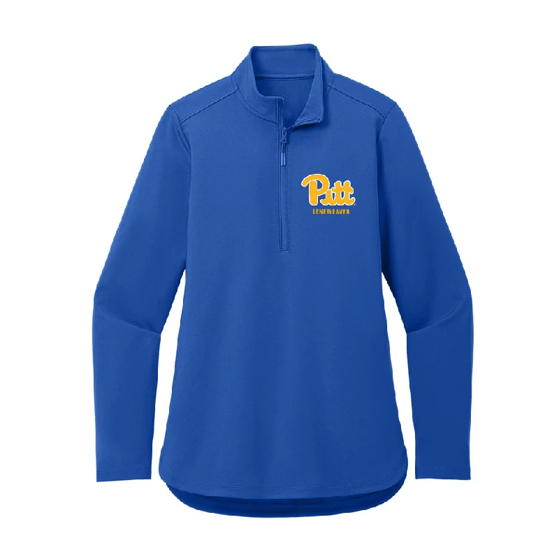 Pittsburgh - NCAA Women's Track & Field : Aubrey Leneweaver - Women's Premium Quarter Zip Jacket Quilted Jacket Puffer Jacket Insulated Jacket