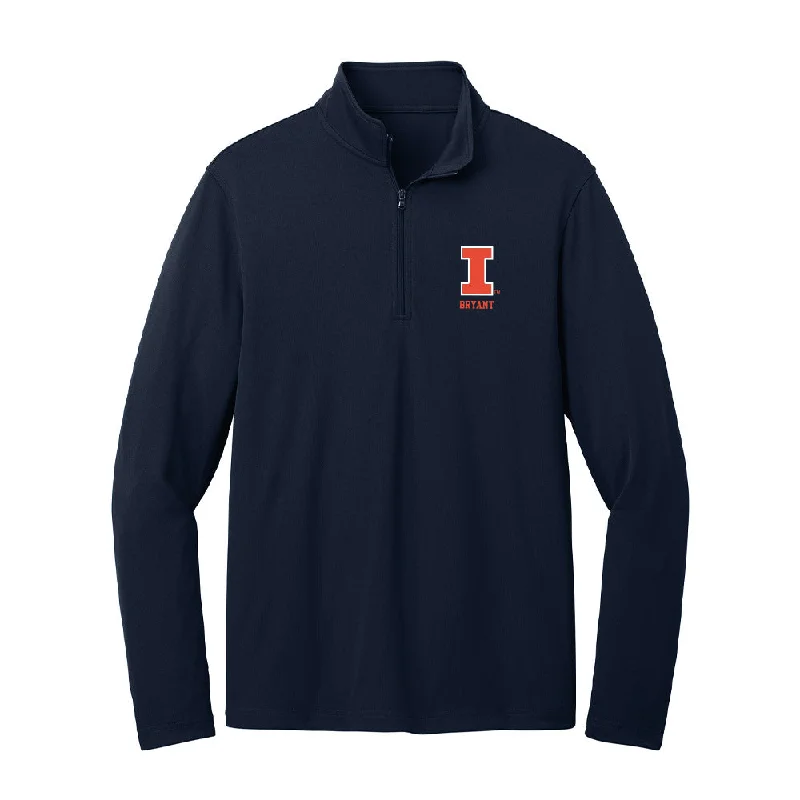 Illinois - NCAA Women's Track & Field (Outdoor) : Azariyah Bryant - Lightweight Quarter Zip Jacket Fitted Jacket Loose Jacket Oversized Jacket Illinois - NCAA Women's Track & Field (Outdoor) : Azariyah Bryant - Lightweight Quarter Zip Jacket Fitted Jacket Loose Jacket Oversized Jacket