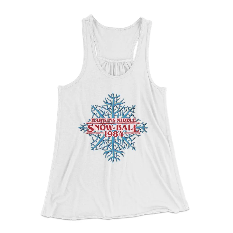 Hawkins Middle Snow Ball Women's Flowey Tank Top crossback tank top