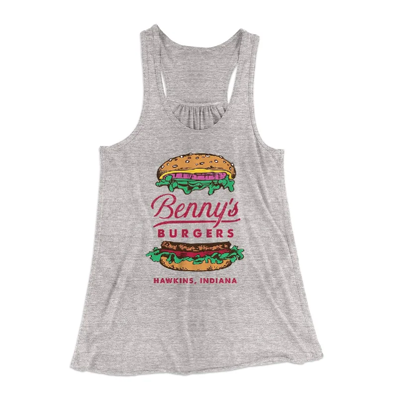 Benny's Burgers Women's Flowey Tank Top modal blend tank