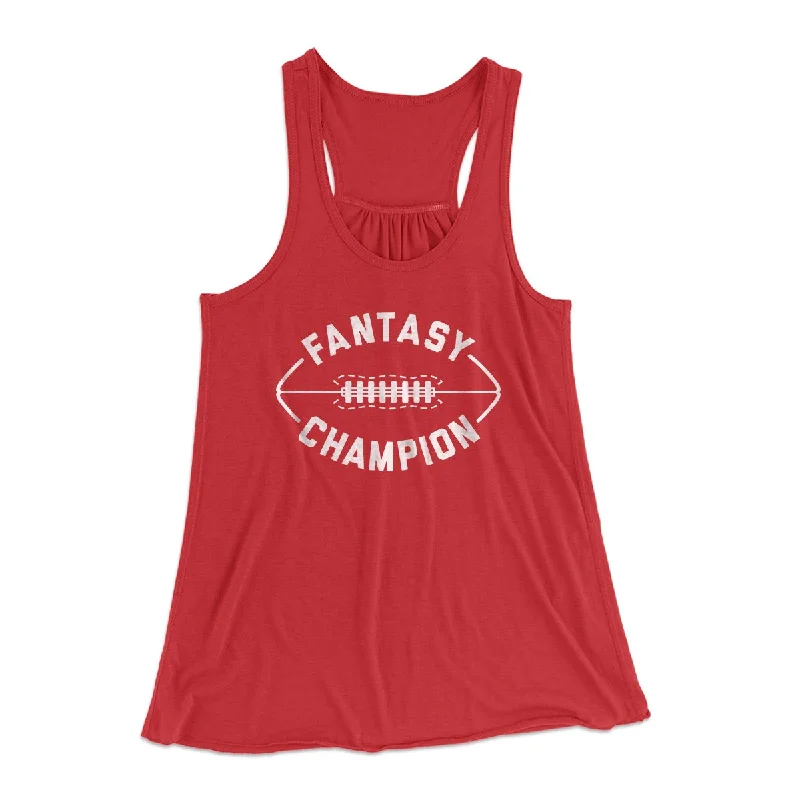 Fantasy Football Champion Women's Flowey Tank Top low neck tank