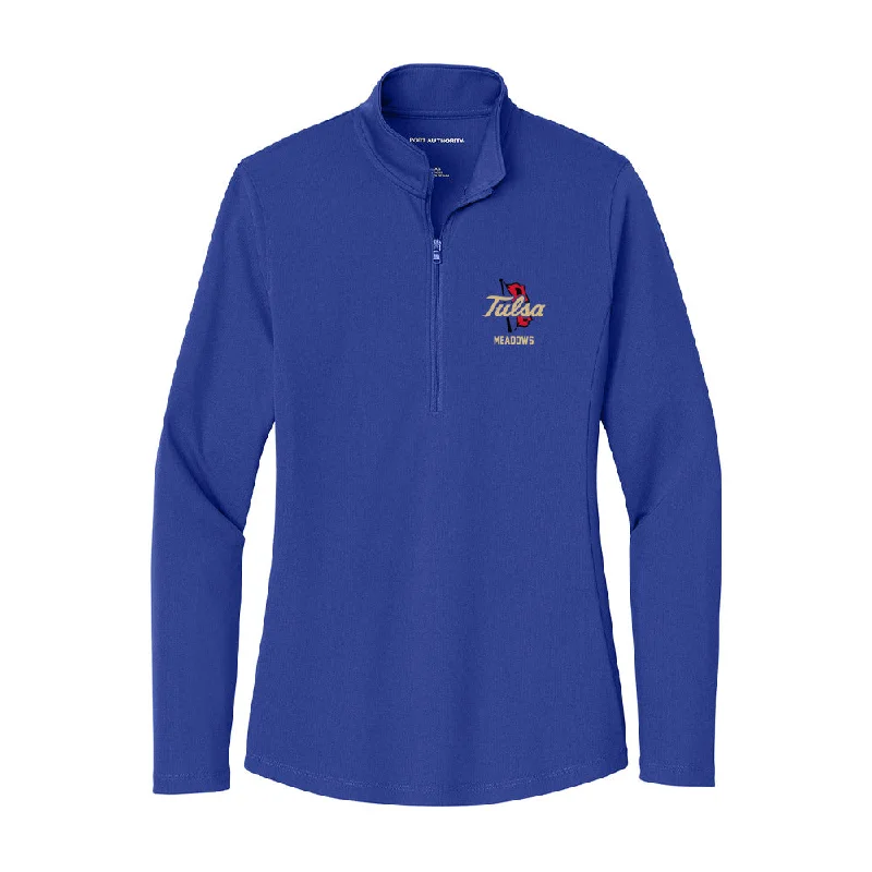 Tulsa - NCAA Women's Track & Field : Makayla Meadows - Women's Lightweight Quarter Zip Jacket Collared Jacket Crew Neck Jacket Turtle Neck Jacket Tulsa - NCAA Women's Track & Field : Makayla Meadows - Women's Lightweight Quarter Zip Jacket Collared Jacket Crew Neck Jacket Turtle Neck Jacket