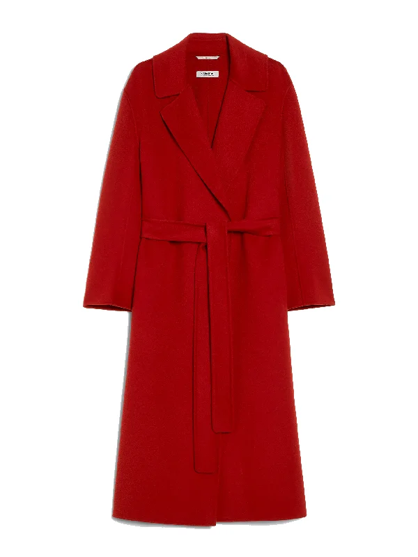 Livia wool wrap coat Rayon Velvet Corduroy