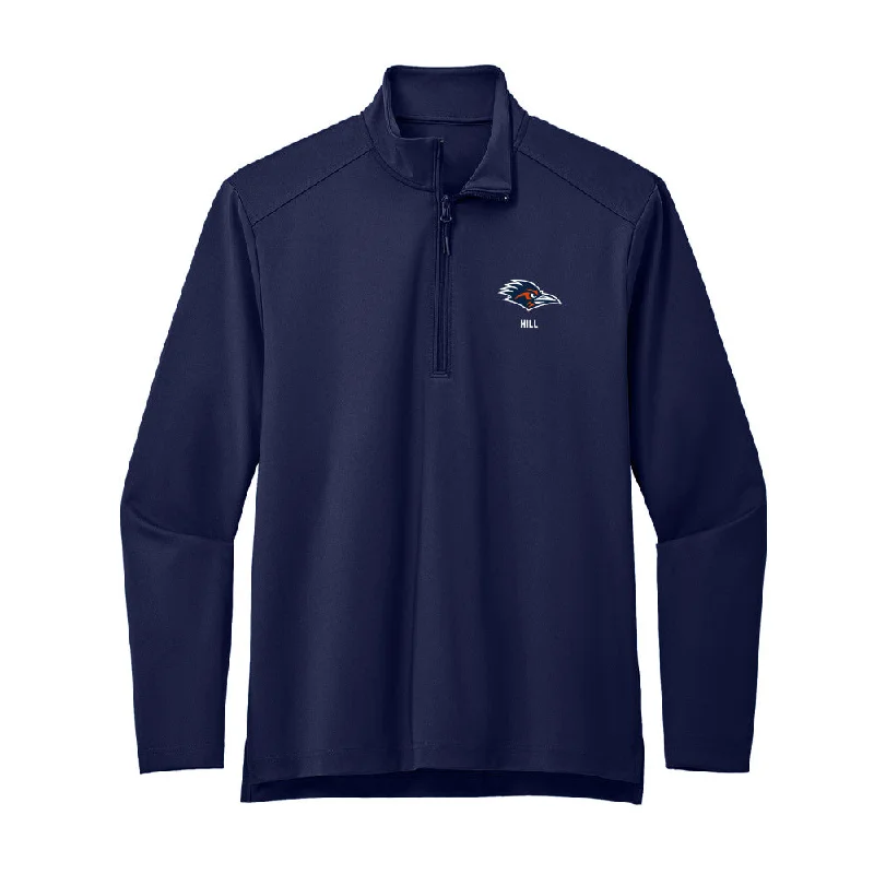 UTSA - NCAA Women's Track & Field : Kyla Hill - Premium Quarter Zip Jacket Cotton Jacket Linen Jacket Terry Jacket UTSA - NCAA Women's Track & Field : Kyla Hill - Premium Quarter Zip Jacket Cotton Jacket Linen Jacket Terry Jacket