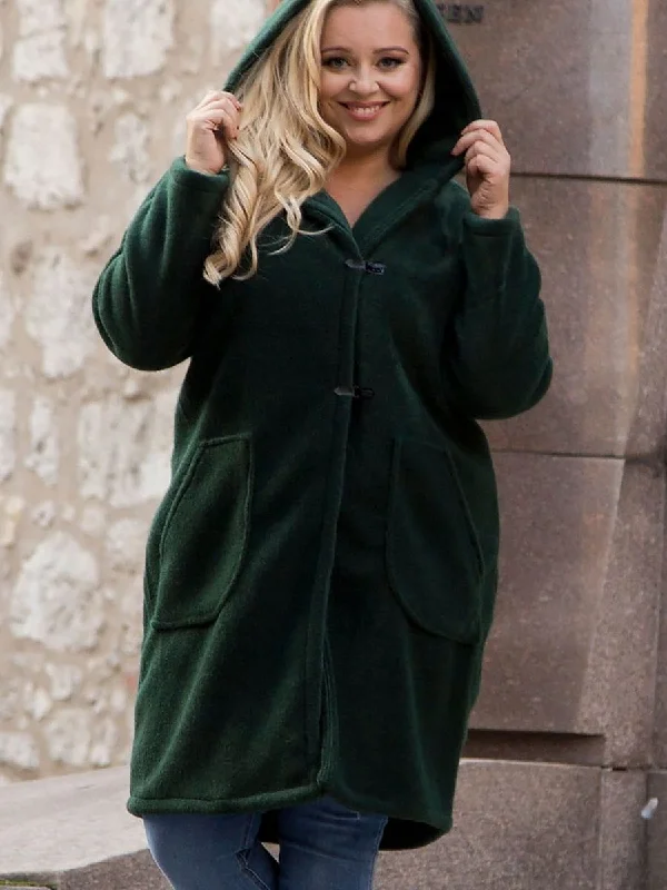 Coat plus size Karko empire Basque Peplum