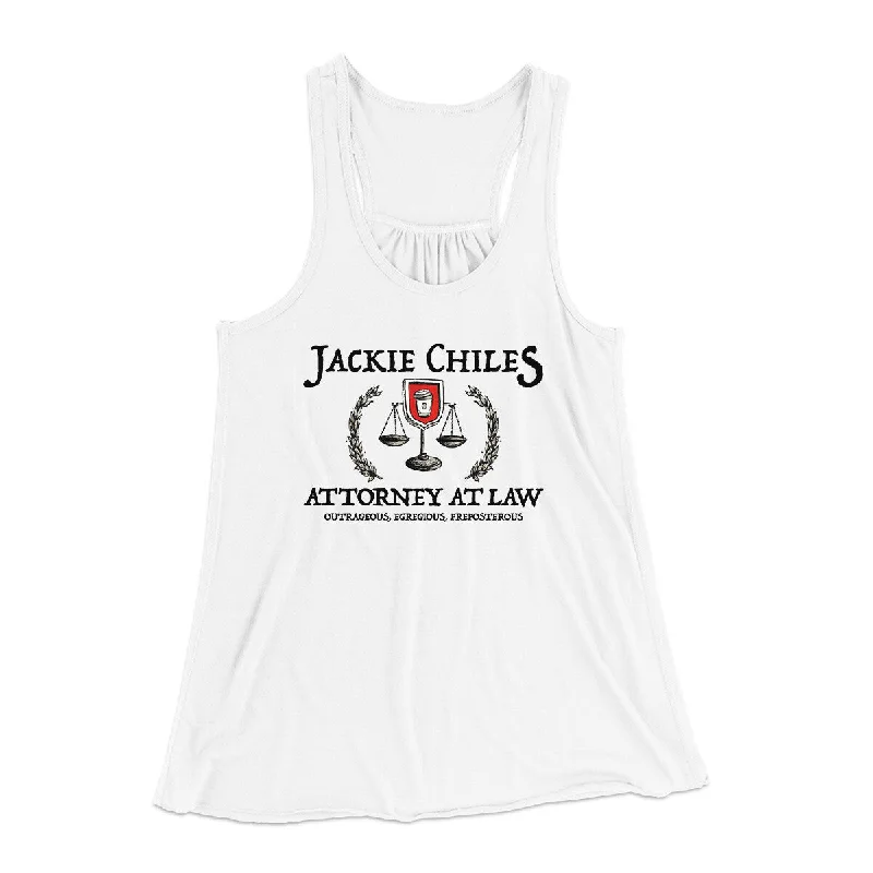 Jackie Chiles Attorney At Law Women's Flowey Racerback Tank Top layering tank top