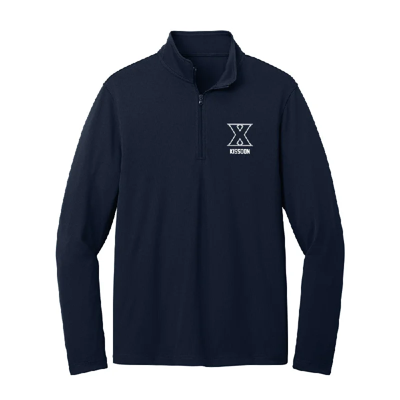 Xavier - NCAA Women's Track & Field : Alecia Kissoon - Lightweight Quarter Zip Jacket Embroidered Jacket Appliqued Jacket Beaded Jacket Xavier - NCAA Women's Track & Field : Alecia Kissoon - Lightweight Quarter Zip Jacket Embroidered Jacket Appliqued Jacket Beaded Jacket