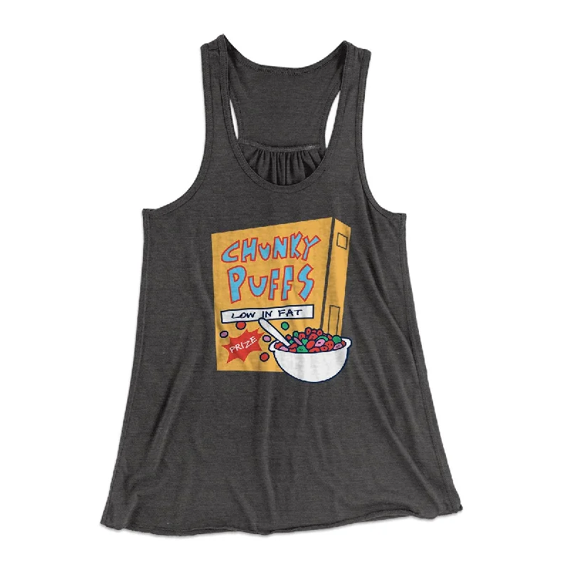 Chunky Puffs Cereal Women's Flowey Tank Top silver tank top
